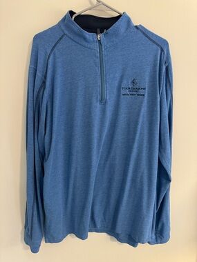 Four Seasons Men’s Blue Quarter-Zip Pullover